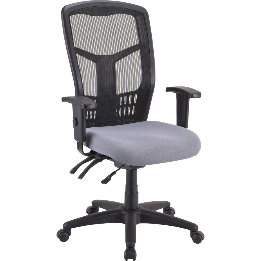 Lorell Premium Molded Tractor Seat For Ergomesh Frame - Ivory - Fabric - 1 Each