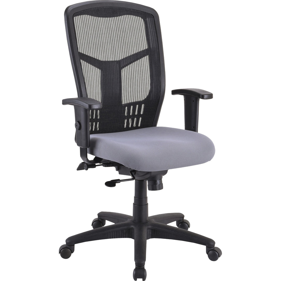 Lorell Premium Molded Tractor Seat For Ergomesh Frame - Ivory - Fabric - 1 Each