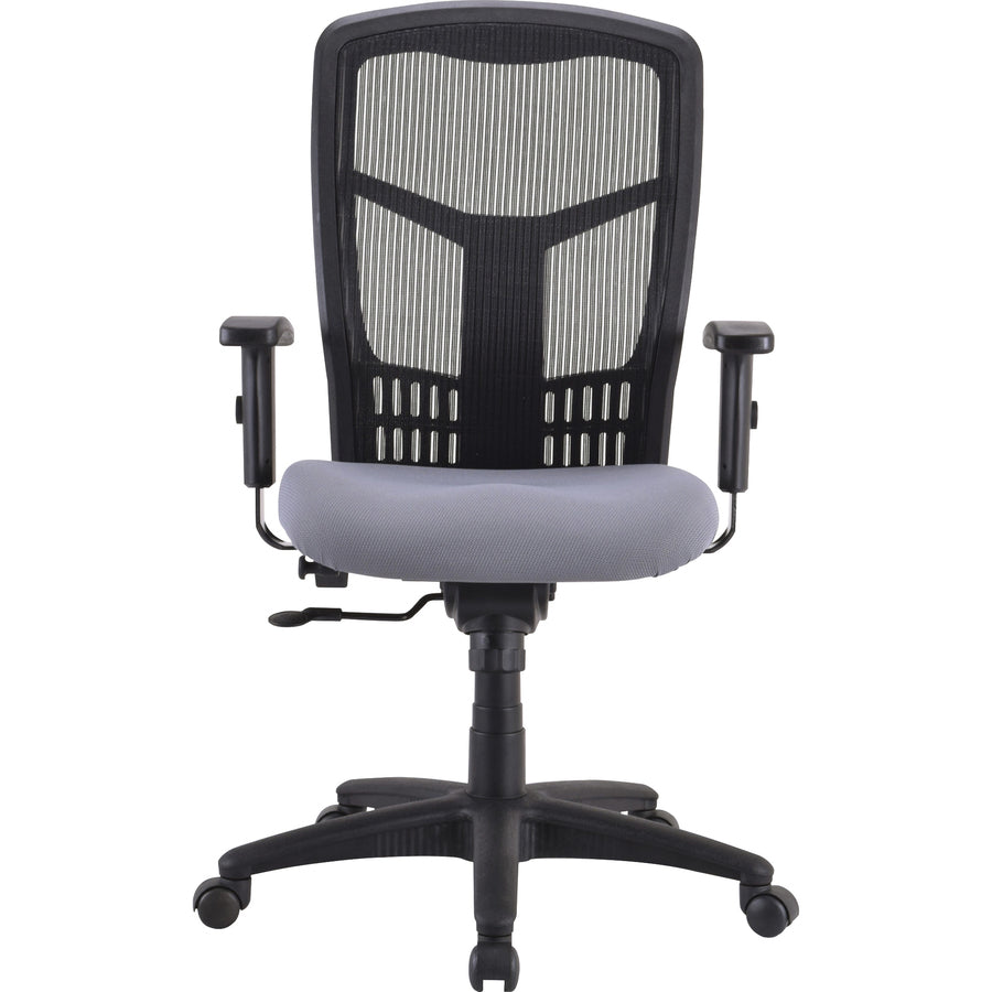 Lorell Premium Molded Tractor Seat For Ergomesh Frame - Ivory - Fabric - 1 Each