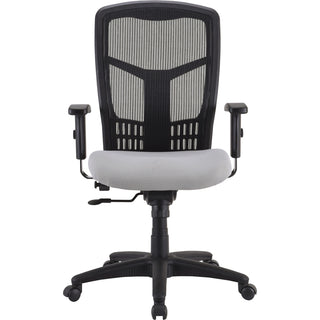Lorell Premium Molded Tractor Seat For Ergomesh Frame - Gray - Fabric - 1 Each