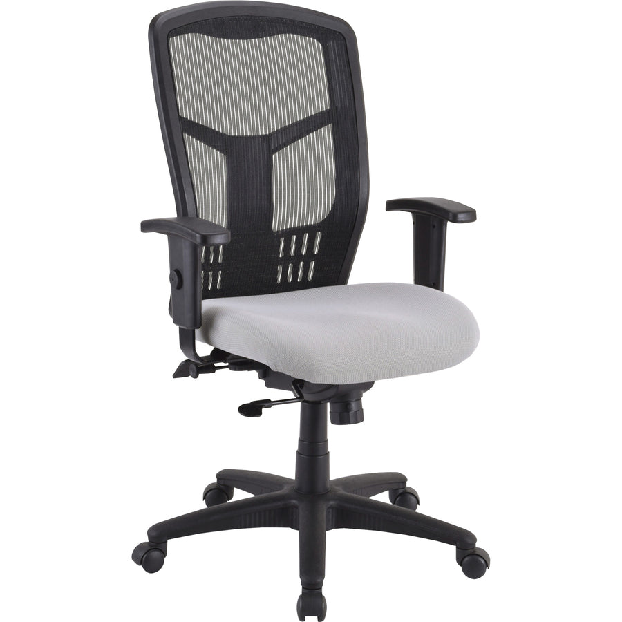 Lorell Premium Molded Tractor Seat For Ergomesh Frame - Gray - Fabric - 1 Each
