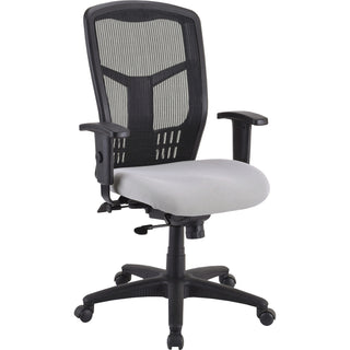Lorell Premium Molded Tractor Seat For Ergomesh Frame - Gray - Fabric - 1 Each