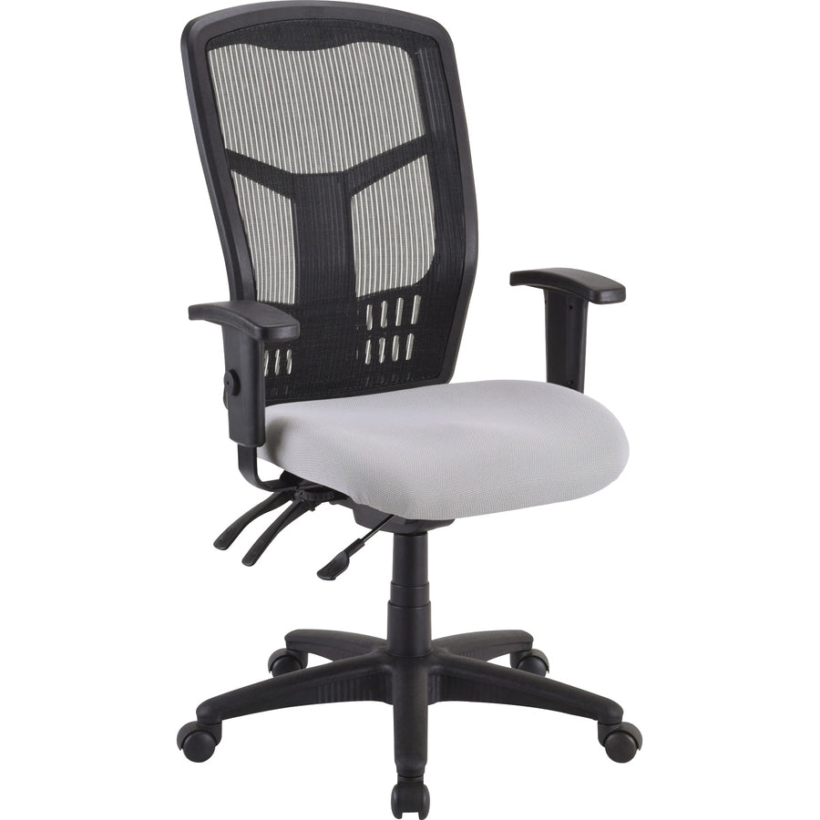 Lorell Premium Molded Tractor Seat For Ergomesh Frame - Gray - Fabric - 1 Each