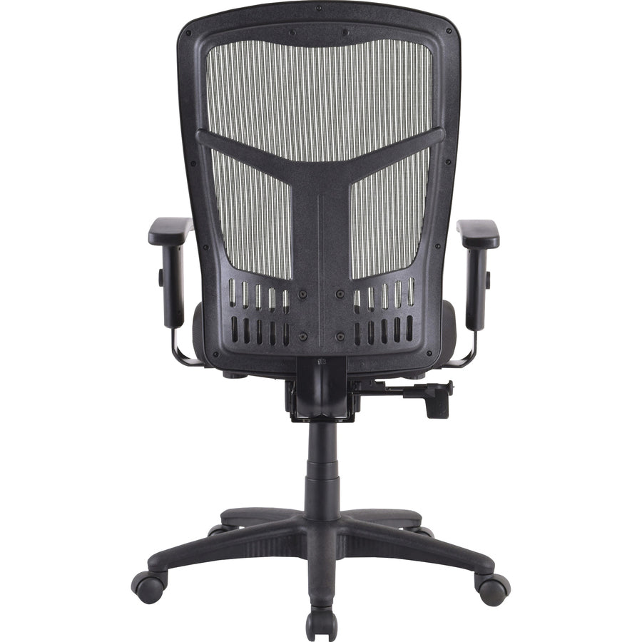 Lorell Premium Molded Tractor Seat For Ergomesh Frame - Black - Fabric - 1 Each