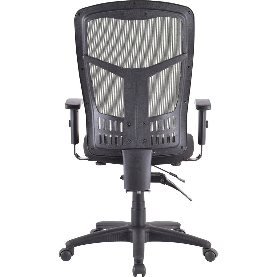 Lorell Premium Molded Tractor Seat For Ergomesh Frame - Black - Fabric - 1 Each