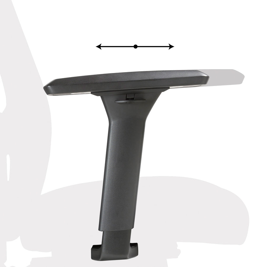 Lorell Ratchet High-back Mesh Chair - Black Seat - Black Mesh Back - High Back - 5-star Base - 1 Each