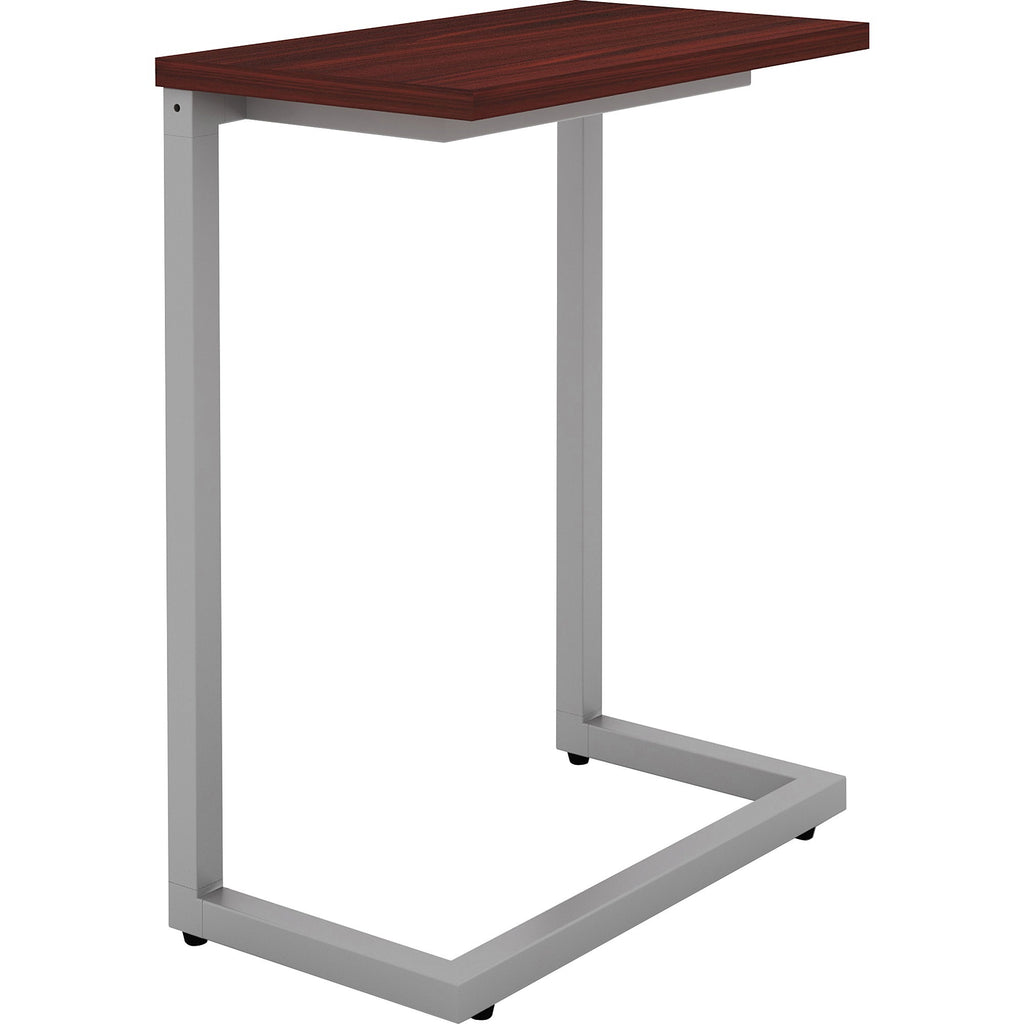 Lorell Quintessence Collection Cantilever Table - For - Table TopMahogany Rectangle Top - Cantilever Base - 9.90" Table Top Length x 17.40" Table Top Width - 26.50" Height - 1 Each