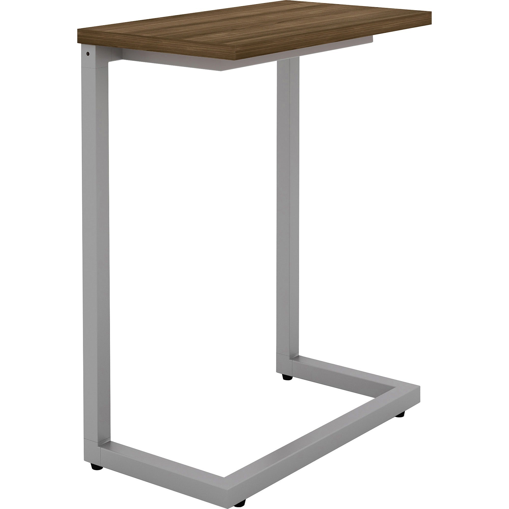 Lorell Quintessence Collection Cantilever Table - For - Table TopWalnut Rectangle Top - Cantilever Base - 9.90" Table Top Length x 17.40" Table Top Width - 26.50" Height - Assembly Required - 1 Each