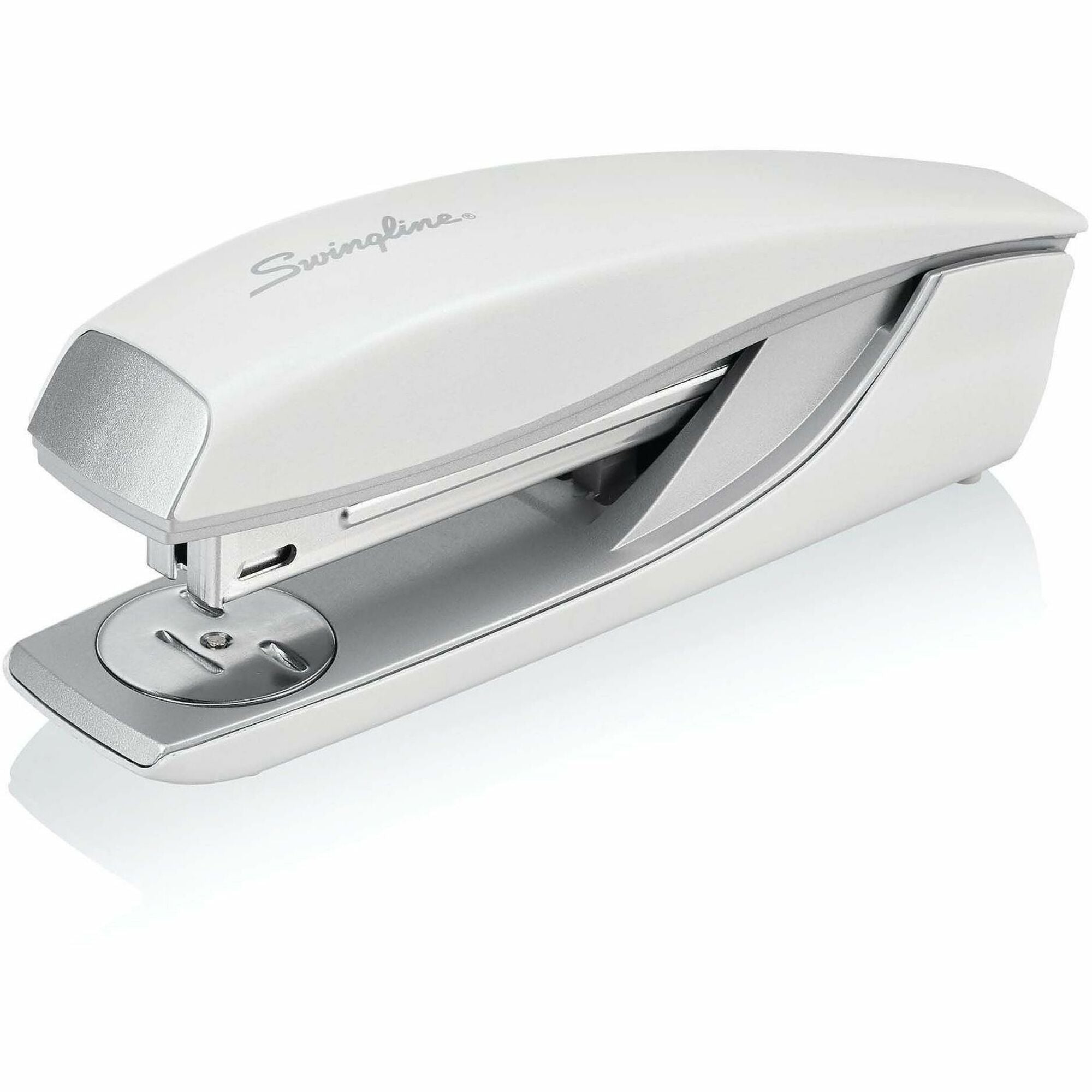 Swingline NeXXt Series Style Desktop Stapler - 40 Sheets Capacity - 210 Staple Capacity - Full Strip - 1 Each - White