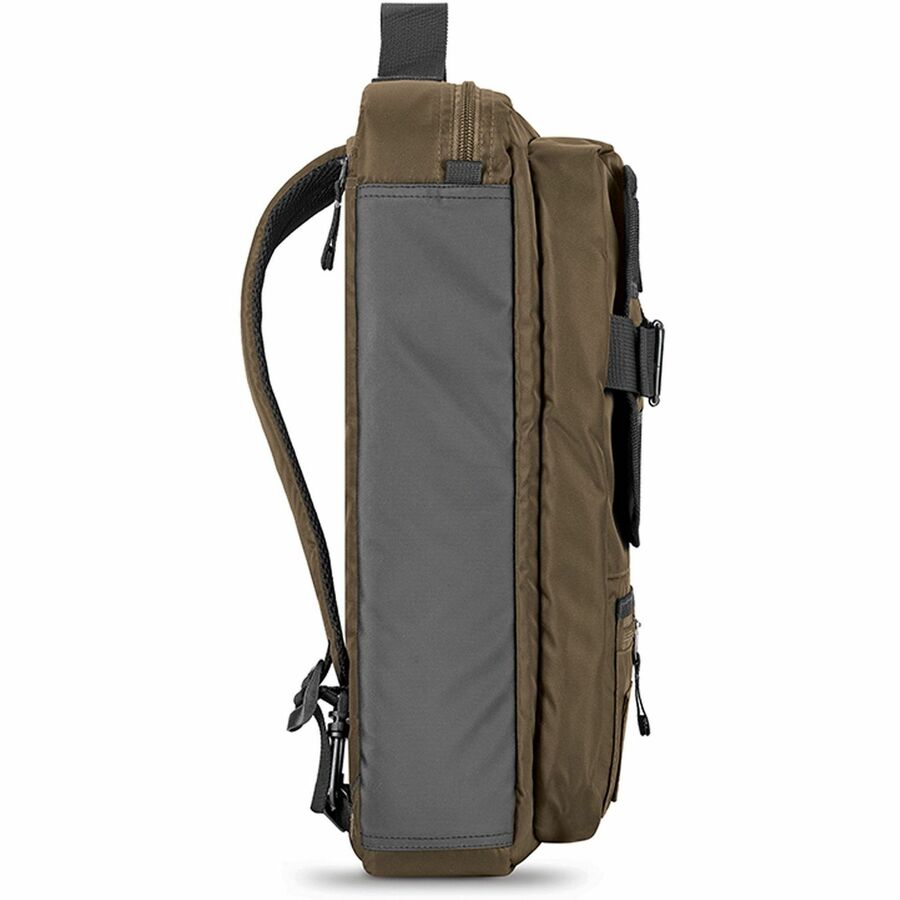 Zone Briefcase, Fits Devices Up to 15.6", Nylon, 4.25 x 17.5 x 17.5, Bronze