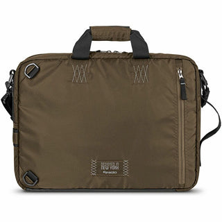 Zone Briefcase, Fits Devices Up to 15.6", Nylon, 4.25 x 17.5 x 17.5, Bronze