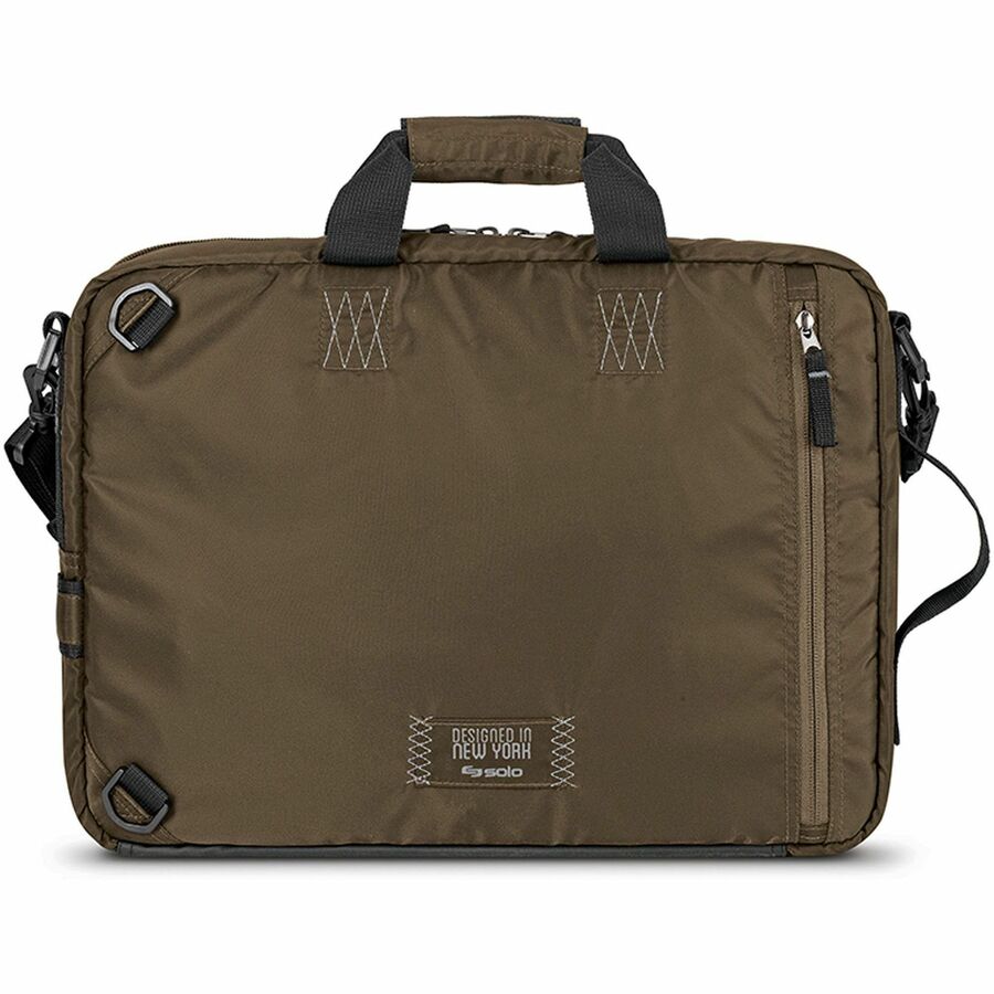 Zone Briefcase, Fits Devices Up to 15.6", Nylon, 4.25 x 17.5 x 17.5, Bronze