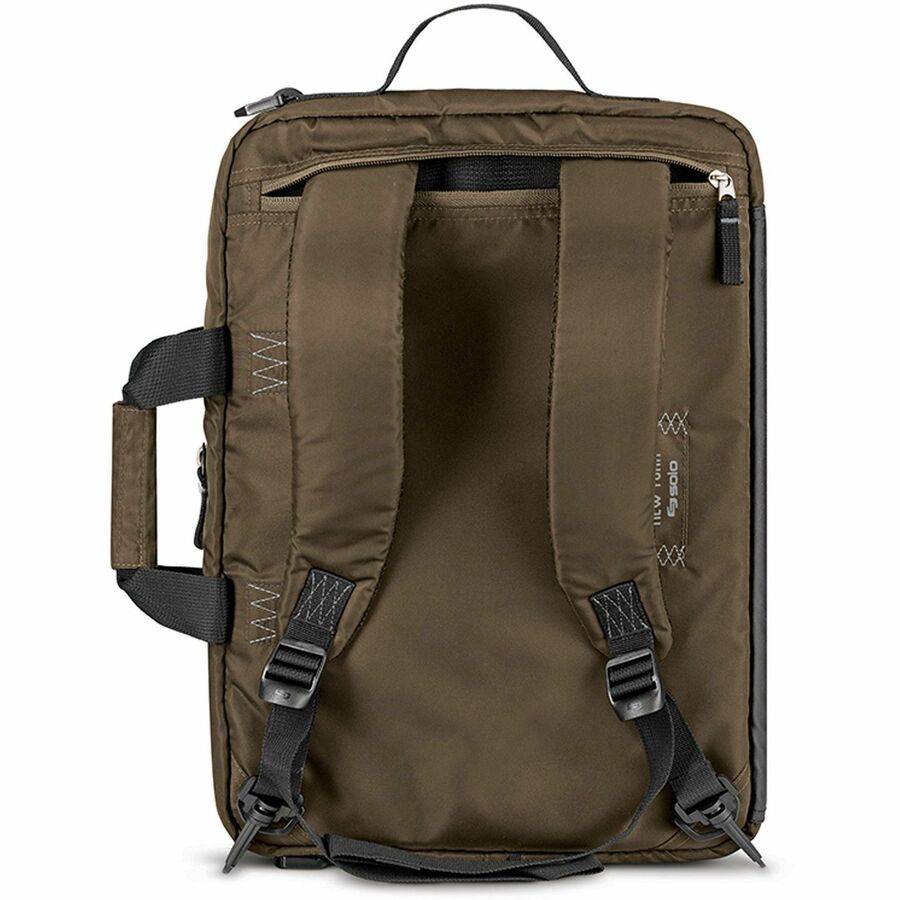 Zone Briefcase, Fits Devices Up to 15.6", Nylon, 4.25 x 17.5 x 17.5, Bronze