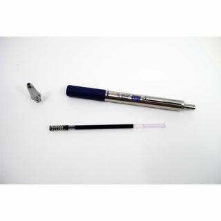 Zebra STEEL 4 Series G-402 Retractable Gel Pen - Fine Pen Point - 0.5 mm Pen Point Size - Retractable - Black Gel-based Ink - Stainless Steel Barrel - 1 Each