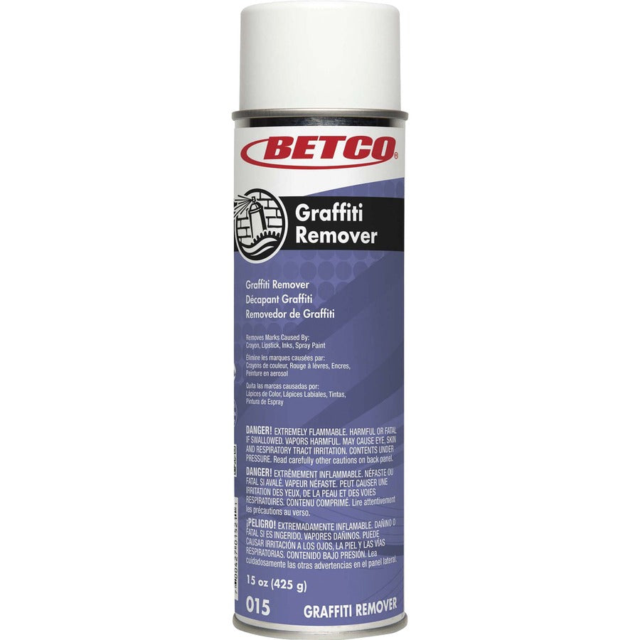 Betco Graffiti Remover - Ready-To-Use - 15 fl oz (0.5 quart) - 12 / Carton - Fast Acting - Clear - 2