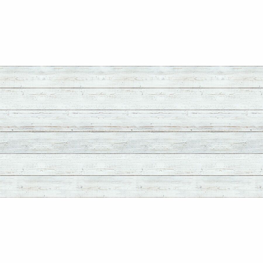 Fadeless Shiplap Design Board Art Paper - Fun and Learning, Classroom, Bulletin Board, Display, Craft, Art, Table Skirting, Decoration - 48"Height x 2"Width x 50 ftLength - 1 / Roll - Assorted