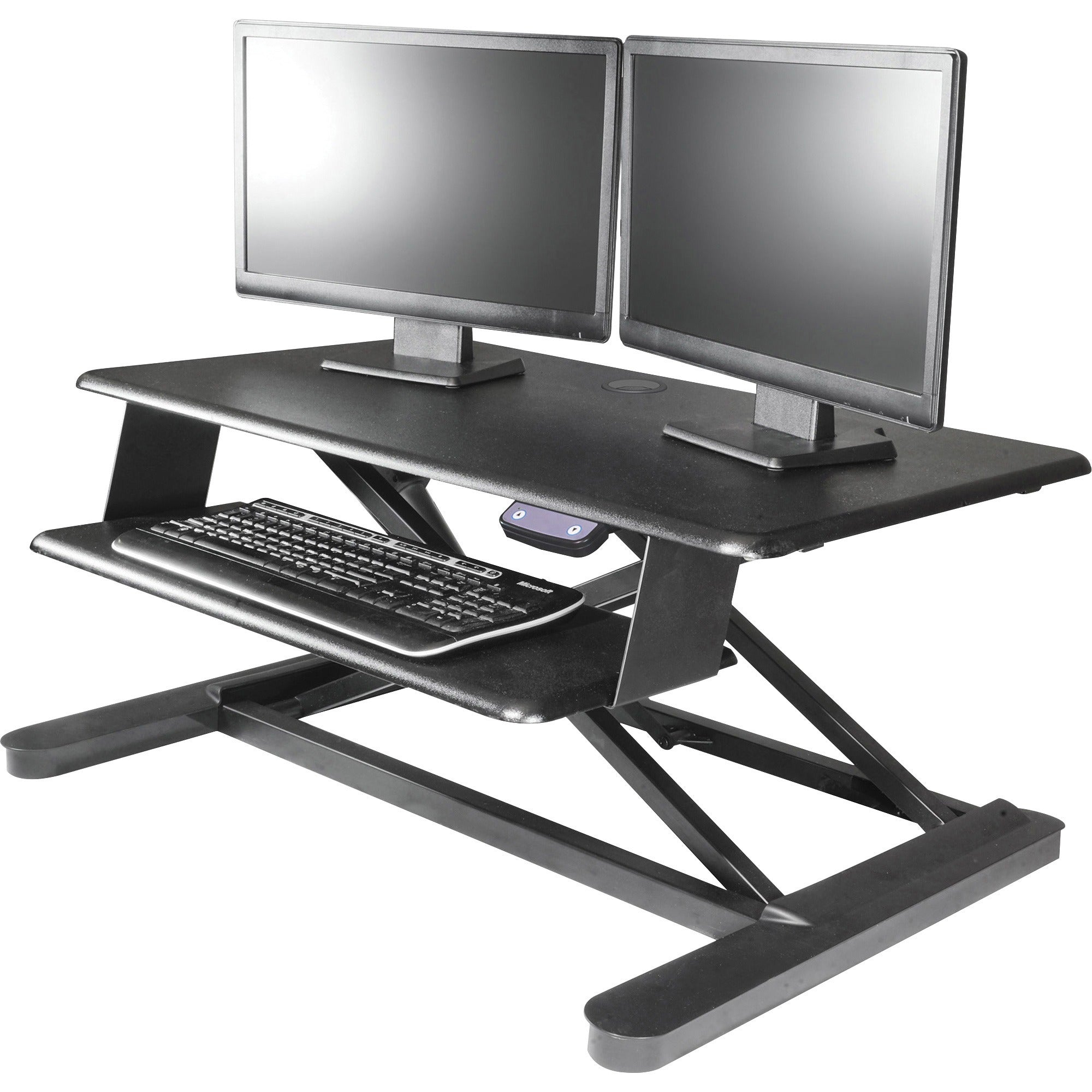 kantek-electric-sit-to-stand-workstation-up-to-24-screen-support-60-lb-load-capacity-234-height-x-35-width-x-26-depth-desktop-black_ktksts965 - 1