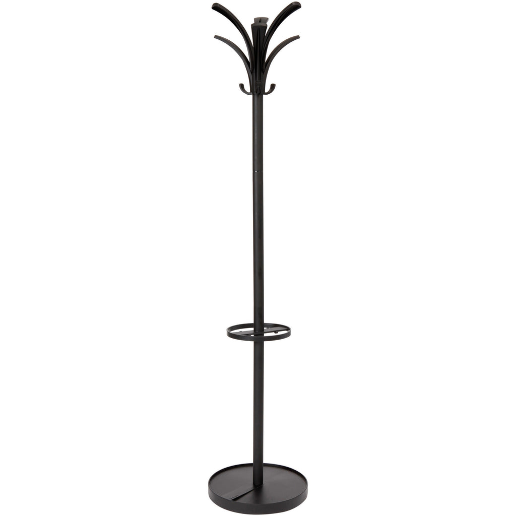 Brio Coat Stand, 13.75w x 13.75d x 66.25h, Black