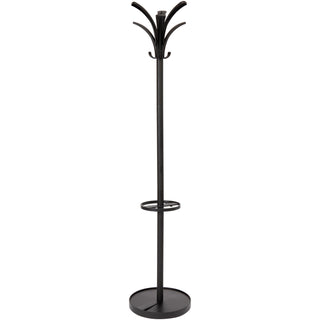 Brio Coat Stand, 13.75w x 13.75d x 66.25h, Black