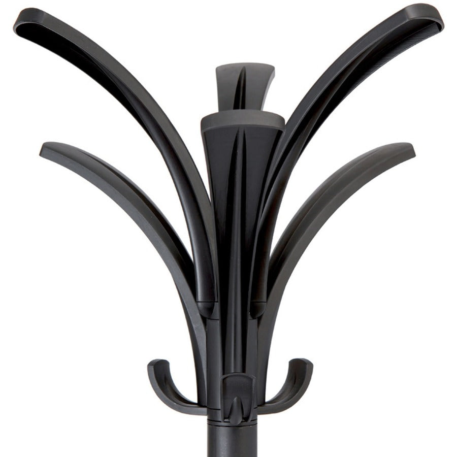 Brio Coat Stand, 13.75w x 13.75d x 66.25h, Black