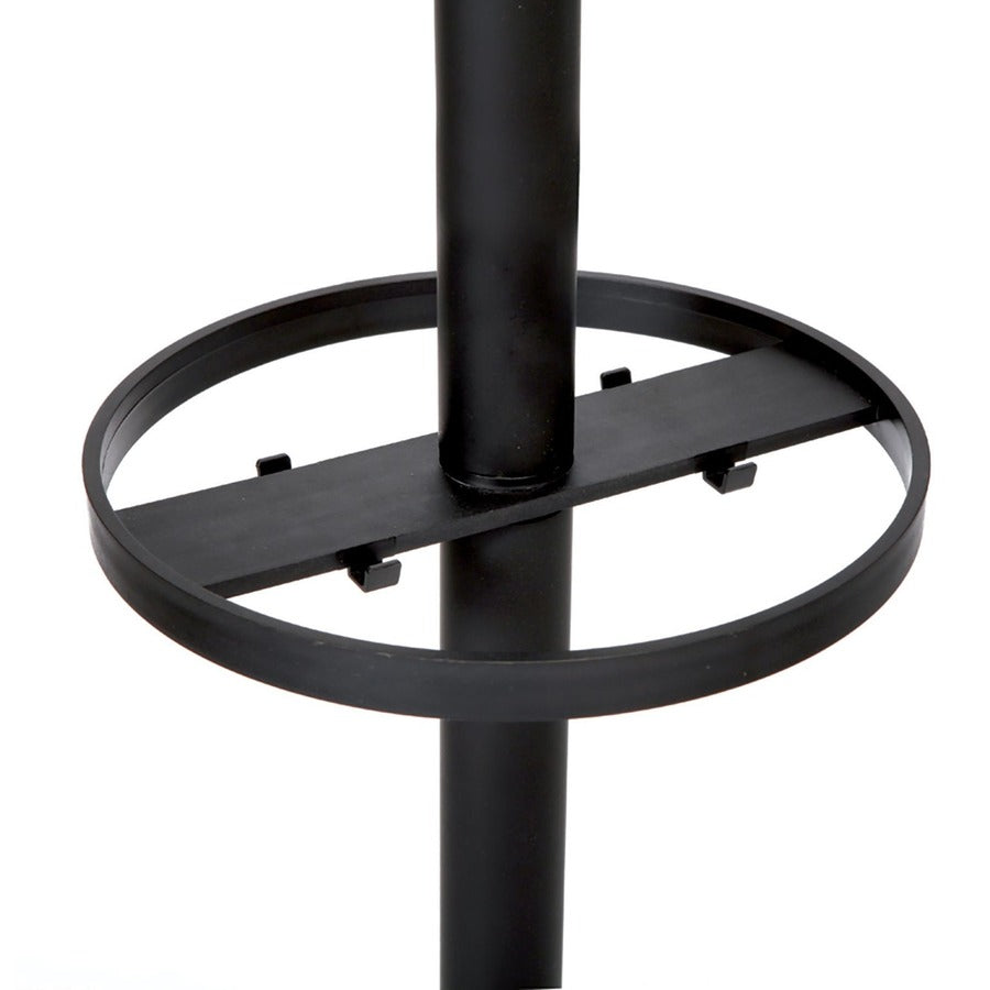 Brio Coat Stand, 13.75w x 13.75d x 66.25h, Black