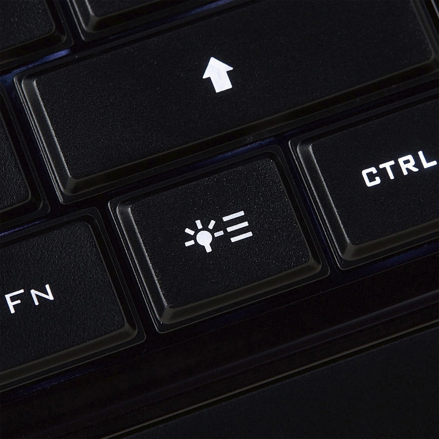Verbatim Illuminated Wired Keyboard - Cable Connectivity - USB Type A Interface Media Player Hot Key(s) - Windows, Mac OS, Linux - Black