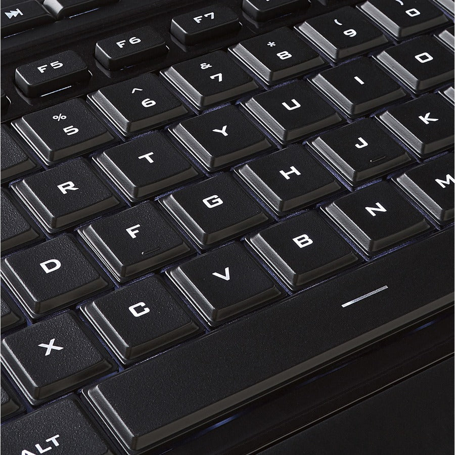 Verbatim Illuminated Wired Keyboard - Cable Connectivity - USB Type A Interface Media Player Hot Key(s) - Windows, Mac OS, Linux - Black