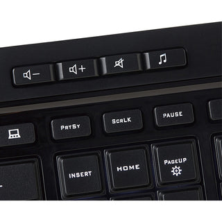 Verbatim Illuminated Wired Keyboard - Cable Connectivity - USB Type A Interface Media Player Hot Key(s) - Windows, Mac OS, Linux - Black