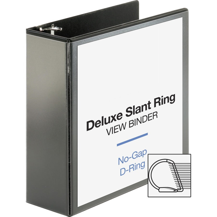 business-source-deluxe-slant-ring-view-binder-4-binder-capacity-letter-8-1-2-x-11-sheet-size-835-sheet-capacity-slant-d-ring-fasteners-2-internal-pockets-polypropylene-chipboard-black-durable-pvc-free-non-stick-gap-free-r_bsn62472 - 4