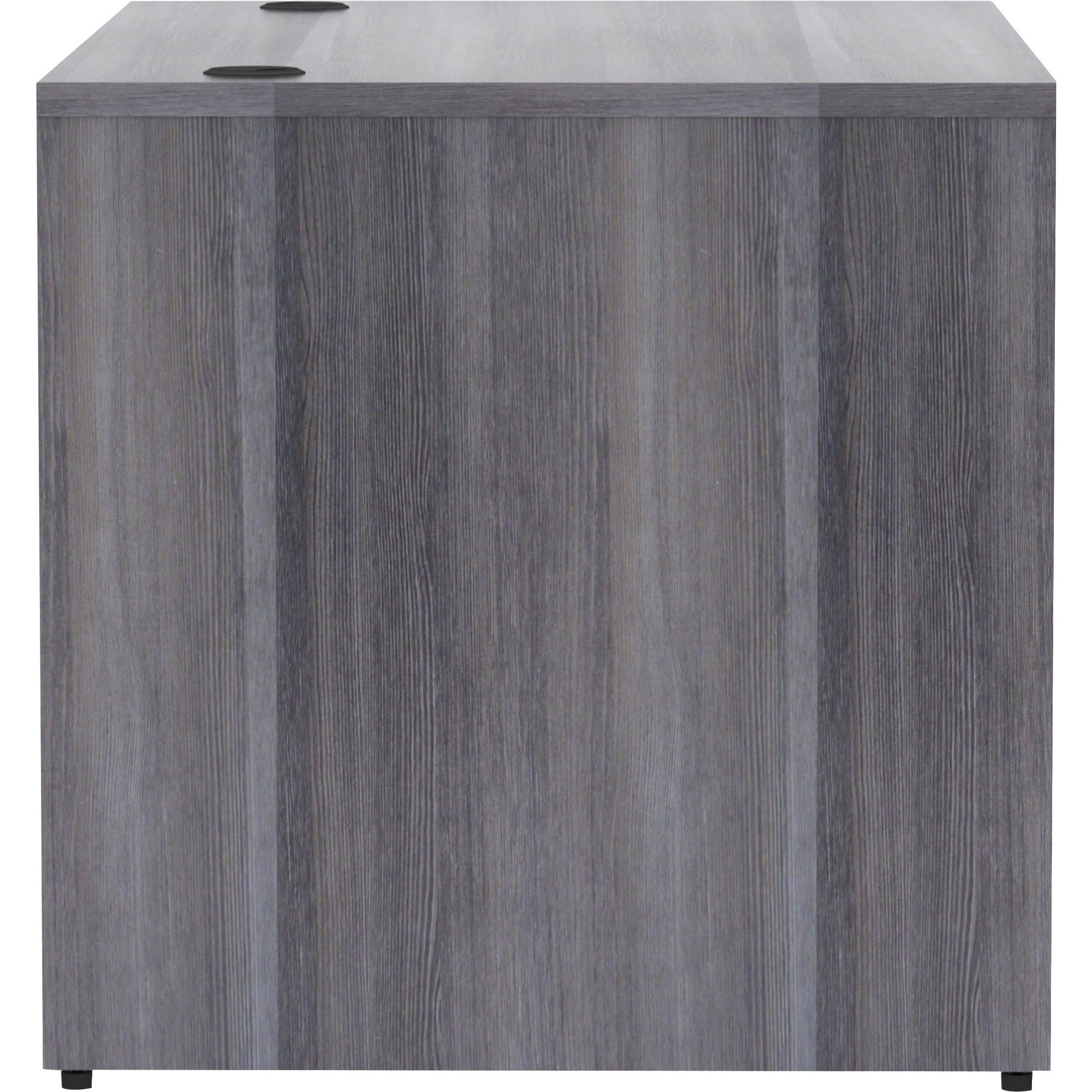 lorell-essentials-series-rectangular-desk-shell-48-x-30295--1-top-laminate-weathered-charcoal-table-top-grommet_llr69548 - 3