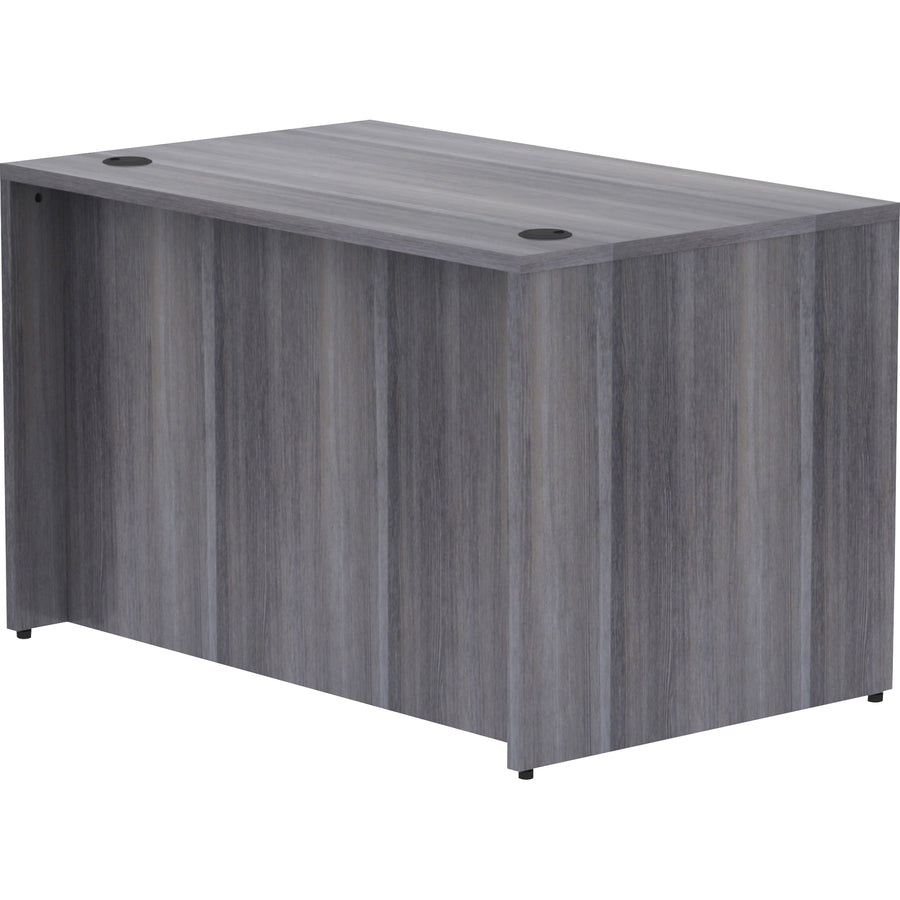lorell-essentials-series-rectangular-desk-shell-48-x-30295--1-top-laminate-weathered-charcoal-table-top-grommet_llr69548 - 5