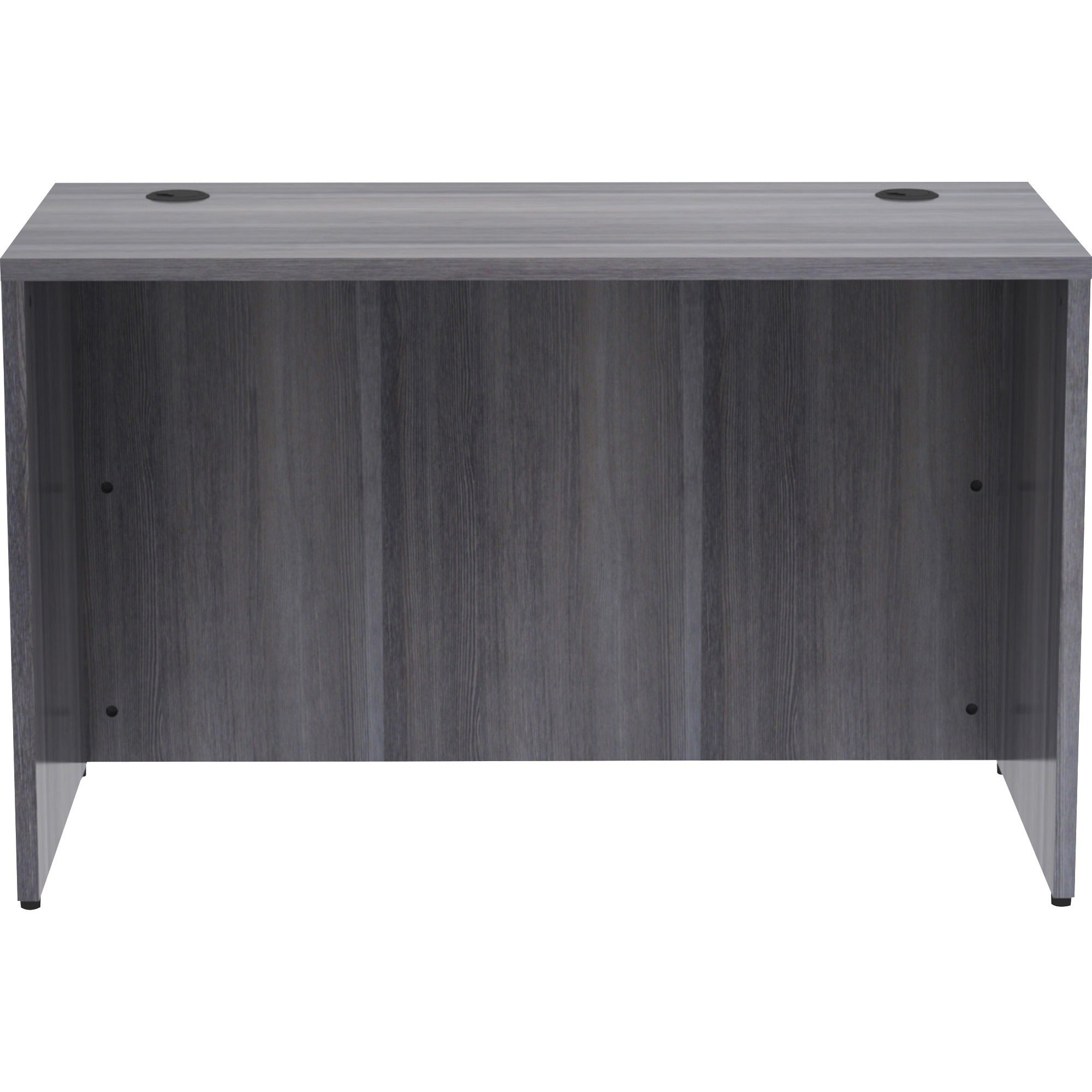 lorell-essentials-series-rectangular-desk-shell-48-x-24295--1-top-laminate-weathered-charcoal-table-top-grommet_llr69549 - 4