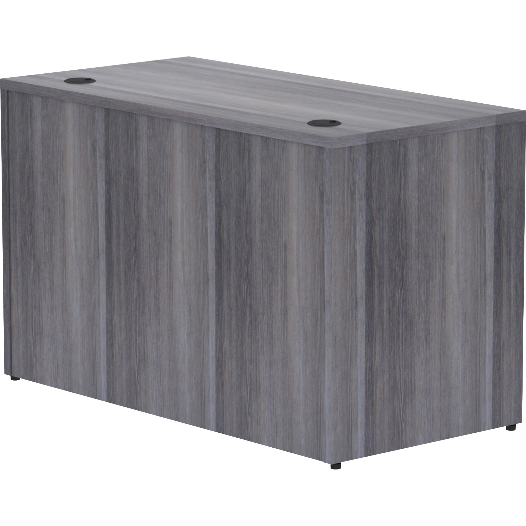 lorell-essentials-series-rectangular-desk-shell-48-x-24295--1-top-laminate-weathered-charcoal-table-top-grommet_llr69549 - 2