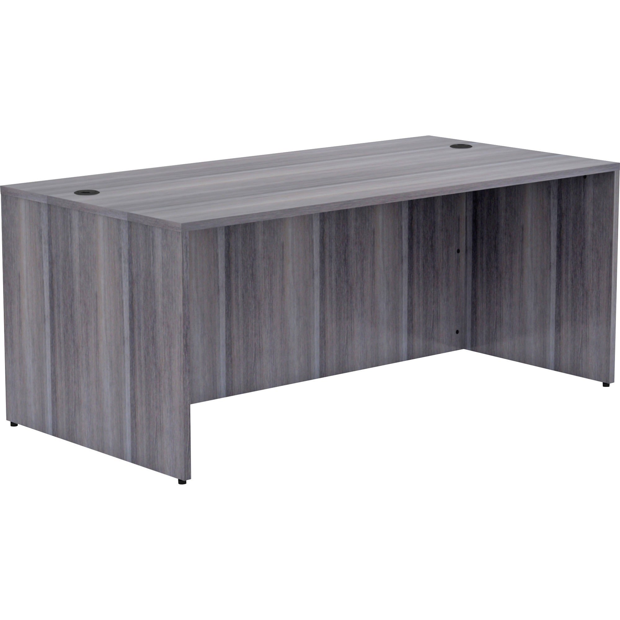 lorell-essentials-series-rectangular-desk-shell-72-x-36295--1-top-laminate-weathered-charcoal-table-top-grommet_llr69550 - 4