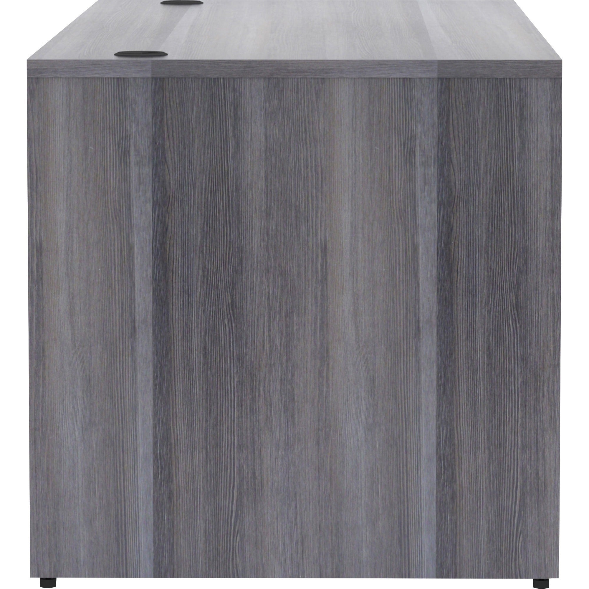 lorell-essentials-series-rectangular-desk-shell-72-x-30295--1-top-laminate-weathered-charcoal-table-top-grommet_llr69551 - 3