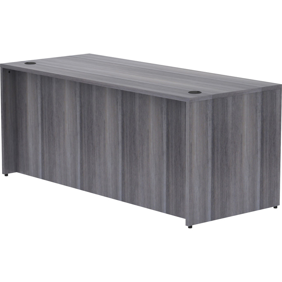 lorell-essentials-series-rectangular-desk-shell-72-x-30295--1-top-laminate-weathered-charcoal-table-top-grommet_llr69551 - 5