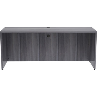Lorell Essentials Series Credenza Shell - 72" x 24"29.5" , 1" Top - Laminate, Weathered Charcoal Table Top - Modesty Panel