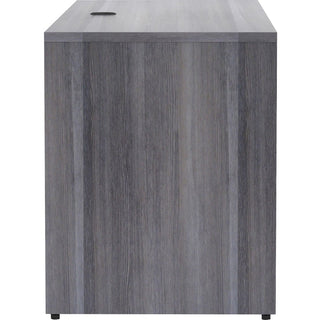 Lorell Essentials Series Credenza Shell - 72" x 24"29.5" , 1" Top - Laminate, Weathered Charcoal Table Top - Modesty Panel