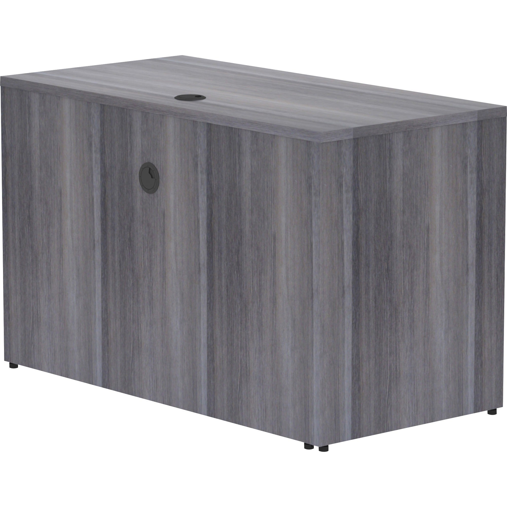 lorell-essentials-series-return-shell-48-x-24295--1-top-laminate-weathered-charcoal-table-top-modesty-panel_llr69554 - 6