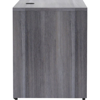 Lorell Essentials Series Return Shell - 48" x 24"29.5" , 1" Top - Laminate, Weathered Charcoal Table Top - Modesty Panel