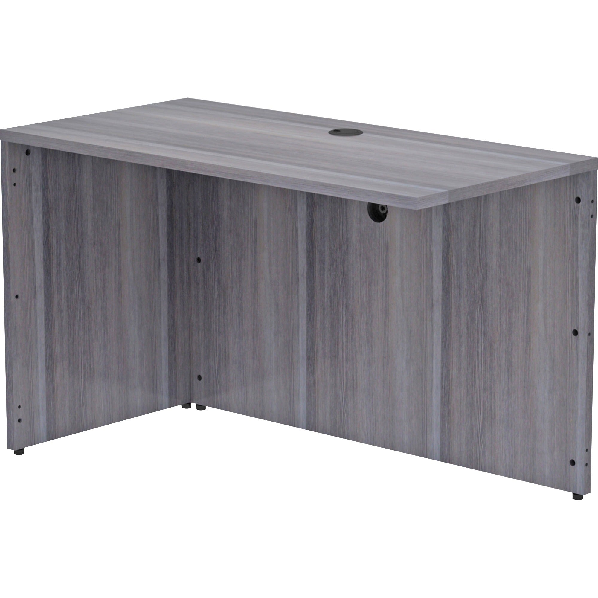 lorell-essentials-series-return-shell-48-x-24295--1-top-laminate-weathered-charcoal-table-top-modesty-panel_llr69554 - 1