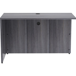 Lorell Essentials Series Return Shell - 48" x 24"29.5" , 1" Top - Laminate, Weathered Charcoal Table Top - Modesty Panel
