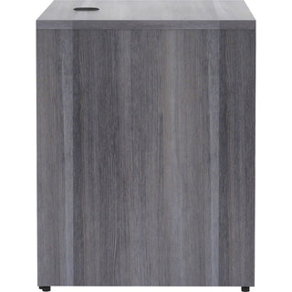 Lorell Essentials Series Return Shell - 42" x 24"29.5" , 1" Top - Laminate, Weathered Charcoal Table Top - Modesty Panel