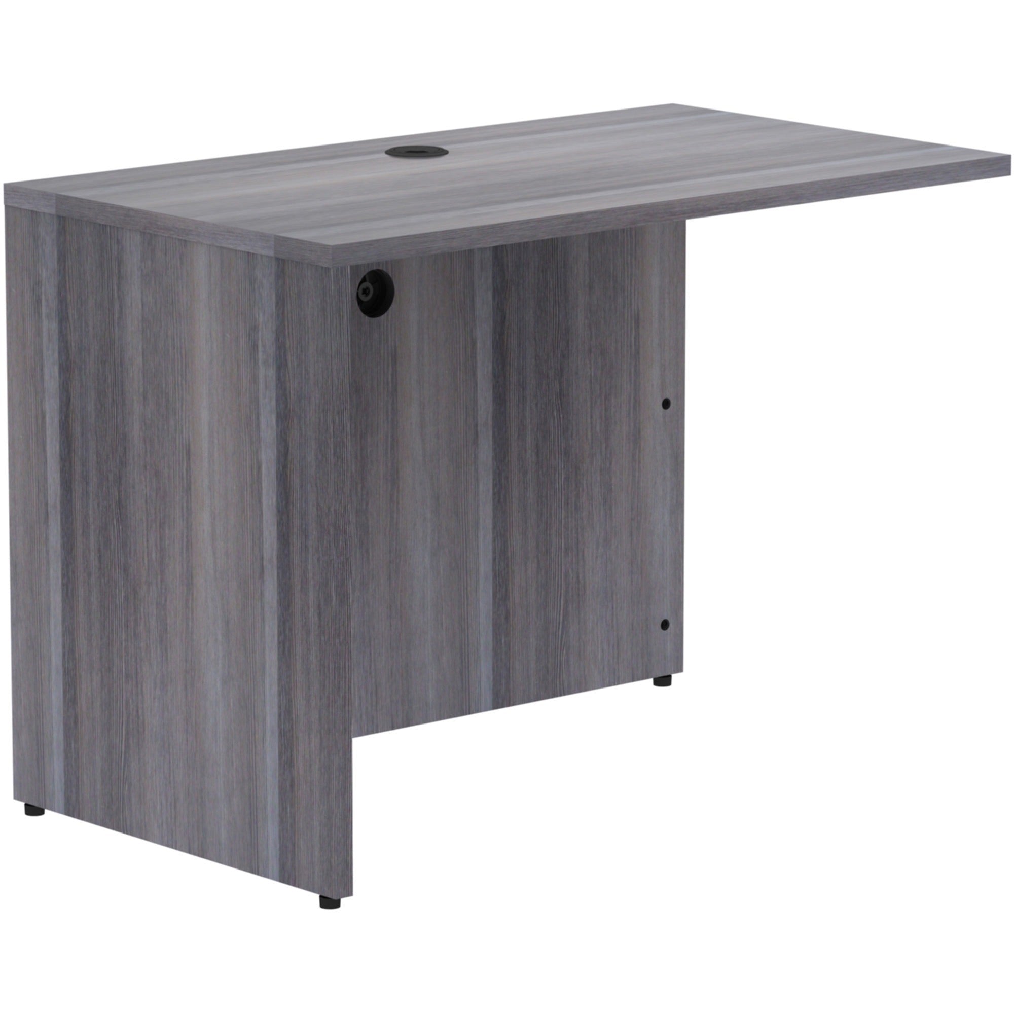 lorell-essentials-series-return-shell-42-x-24295--1-top-laminate-weathered-charcoal-table-top-modesty-panel_llr69555 - 5