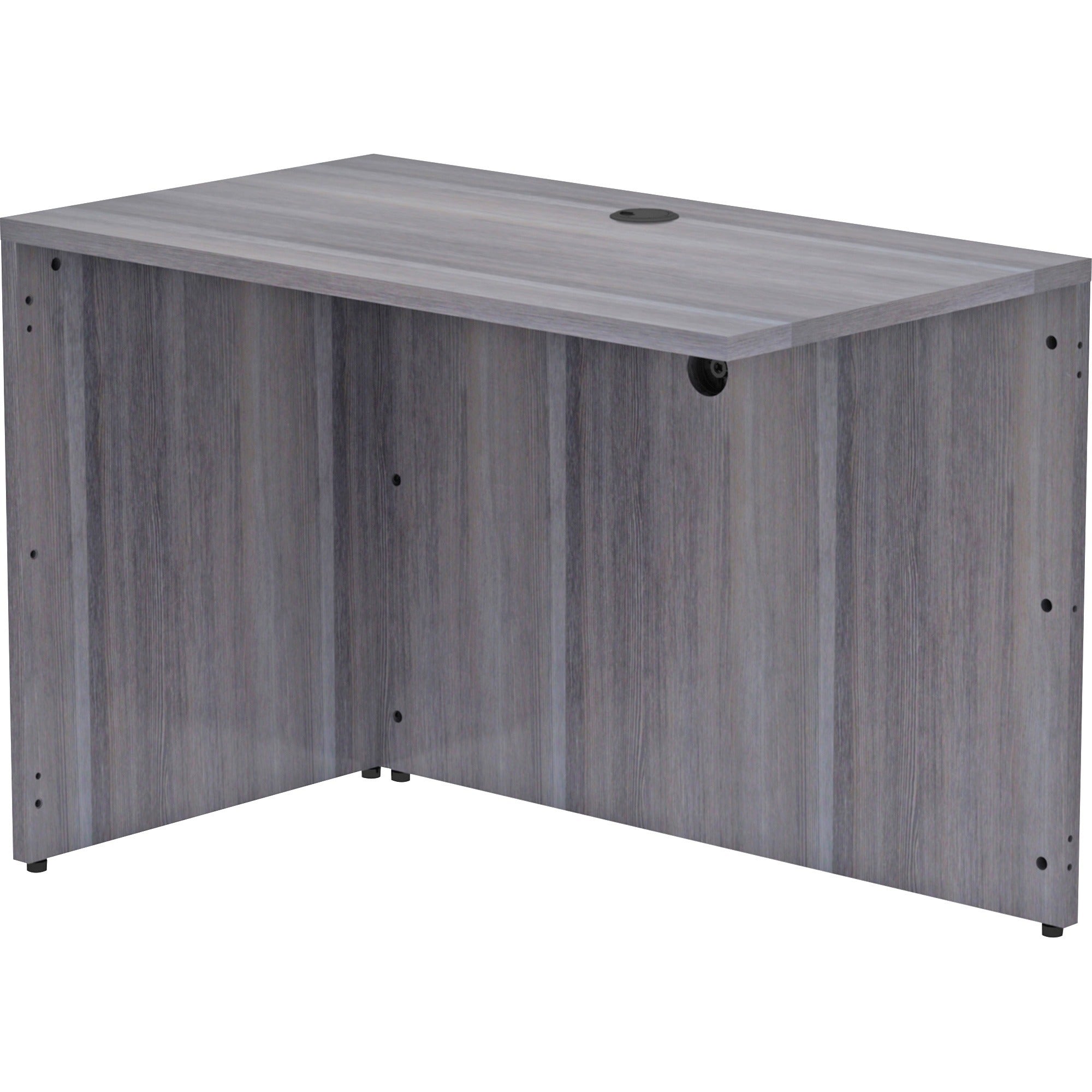 lorell-essentials-series-return-shell-42-x-24295--1-top-laminate-weathered-charcoal-table-top-modesty-panel_llr69555 - 6