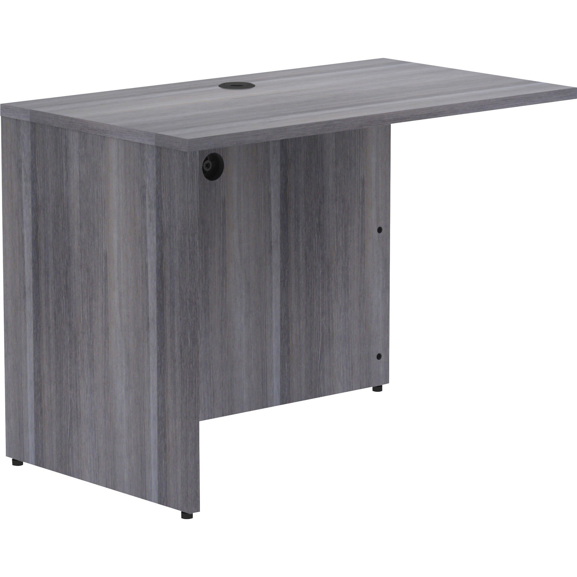 lorell-essentials-series-return-shell-42-x-24295--1-top-laminate-weathered-charcoal-table-top-modesty-panel_llr69555 - 1