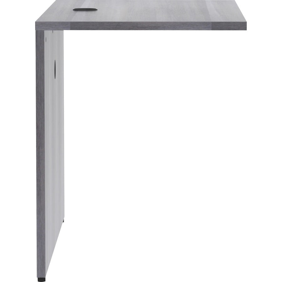 Lorell Essentials Series Bridge - 48" Width x 24" Depth x 29.5" Height - Polyvinyl Chloride (PVC) - Laminate, Weathered Charcoal