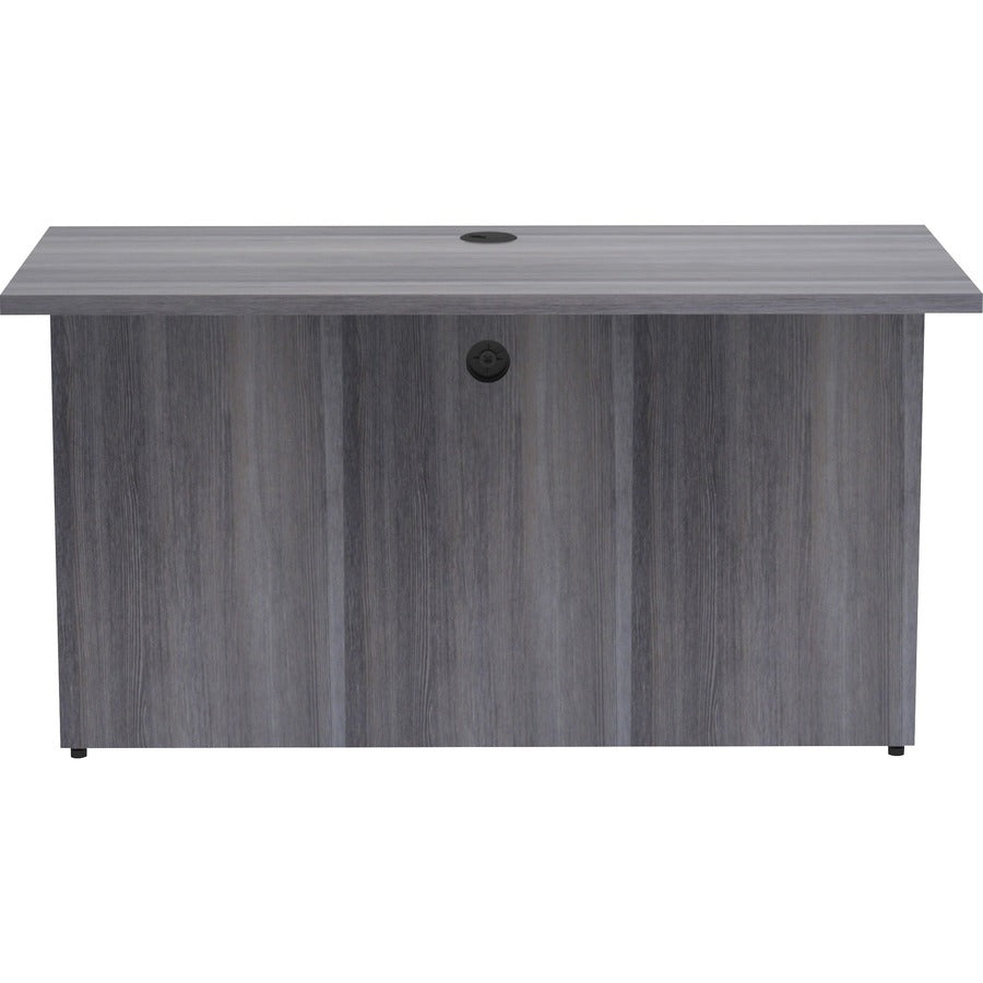 Lorell Essentials Series Bridge - 48" Width x 24" Depth x 29.5" Height - Polyvinyl Chloride (PVC) - Laminate, Weathered Charcoal