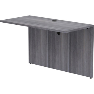 Lorell Essentials Series Bridge - 48" Width x 24" Depth x 29.5" Height - Polyvinyl Chloride (PVC) - Laminate, Weathered Charcoal