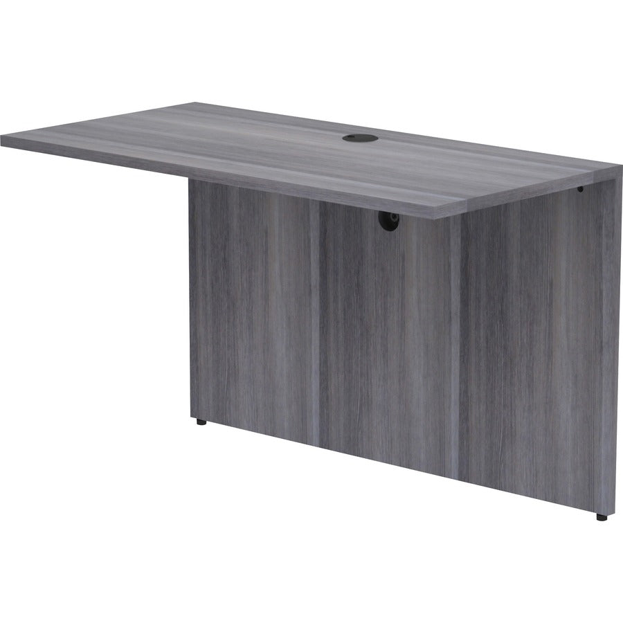 Lorell Essentials Series Bridge - 48" Width x 24" Depth x 29.5" Height - Polyvinyl Chloride (PVC) - Laminate, Weathered Charcoal